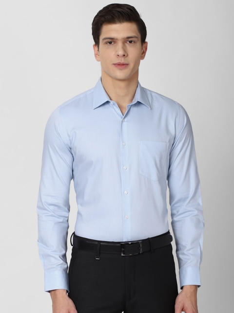 

Van Heusen Men Blue Slim Fit Formal Cotton Shirt