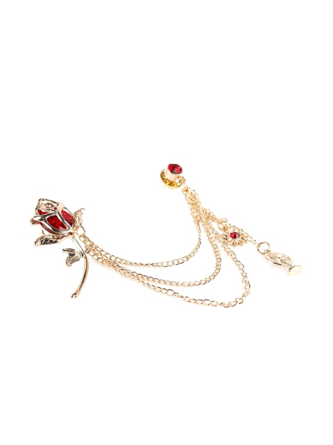 

Alvaro Castagnino Men Gold-Toned Stone-Studded Brooch