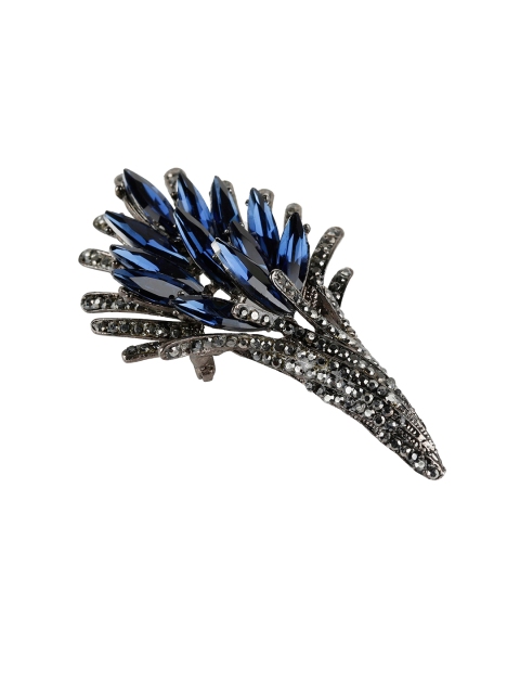 

Alvaro Castagnino Men Gold-Toned & Blue Stones-Studded Embellished Stylish Brooch