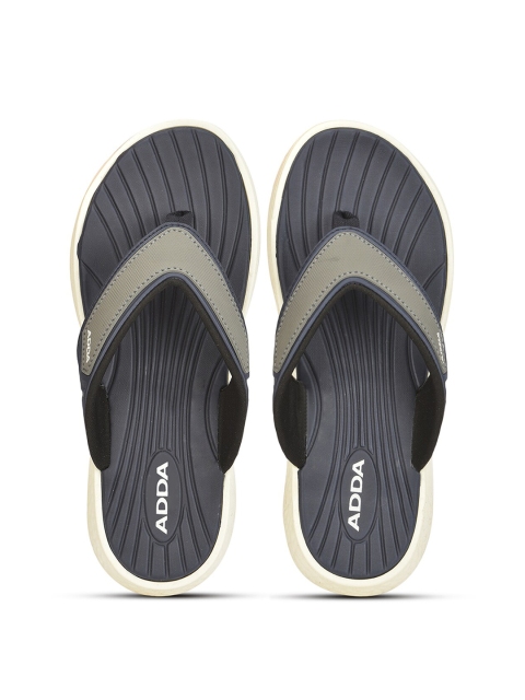 

Adda Men Navy Blue Rubber Thong Flip-Flops