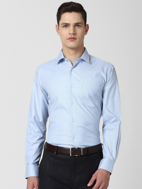 

Van Heusen Men Blue Formal Cotton Shirt