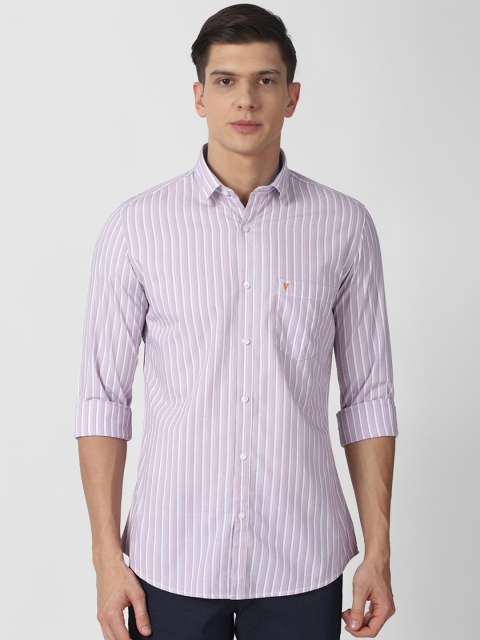 

Van Heusen Sport Men Purple Slim Fit Striped Casual Shirt
