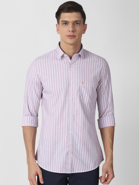 

Van Heusen Sport Men Purple Slim Fit Striped Casual Shirt