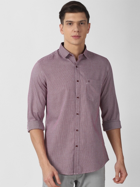 

Van Heusen Sport Men Purple Slim Fit Micro Checks Casual Shirt