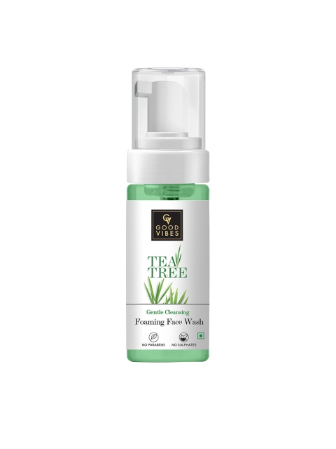 

Good Vibes Tea Tree Gentle Cleansing Foaming Face Wash - 150 ml, White