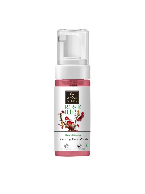 

Good Vibes Rosehip Skin Cleansing Foaming Face Wash - 150 ml, White