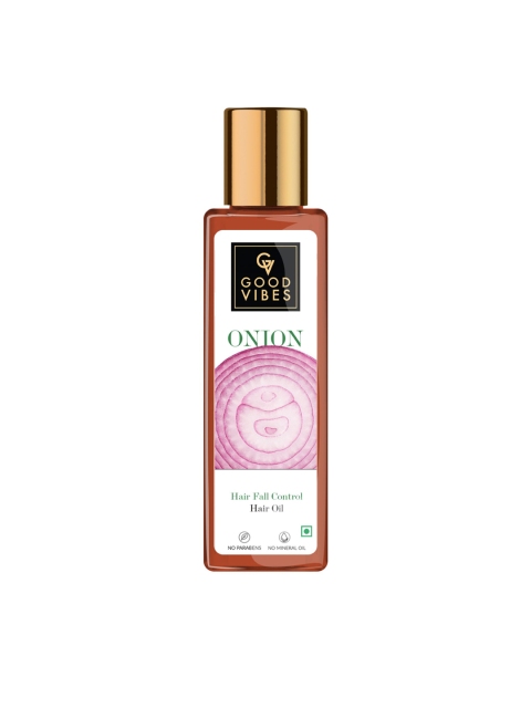 

Good Vibes Onion Hairfall Control Hair Oil - 200 ml, White