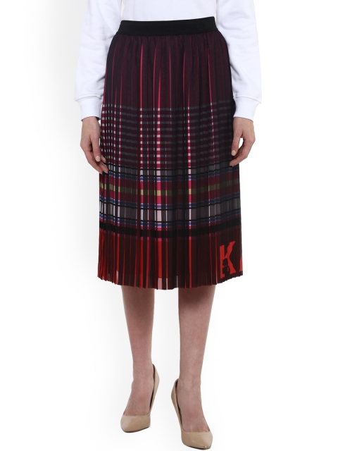 

Karl Lagerfeld Women Multicolored Checked Flared Skirt, Multi