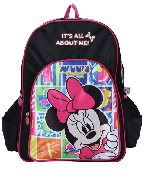 

Disney Unisex Kids Black & Pink Graphic Minnie Mouse Featured School Backpack