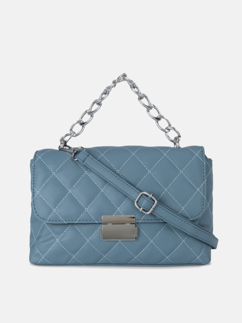 

Kazo Blue Self Design Satchel Bag