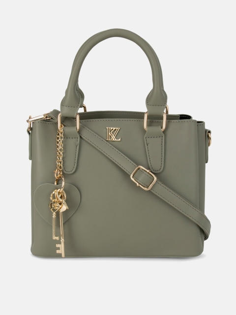 

Kazo Olive Green Structured Handheld Bag