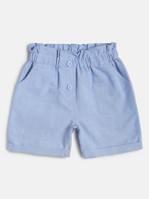 

MINI KLUB Girls Blue Pure Cotton Shorts