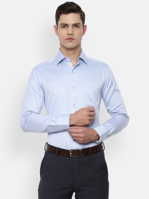 

Louis Philippe Men Blue Formal Shirt
