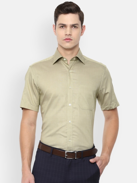 

Louis Philippe Men Khaki Formal Shirt