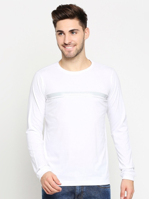 

Basics Men White Slim Fit Pure Cotton T-shirt