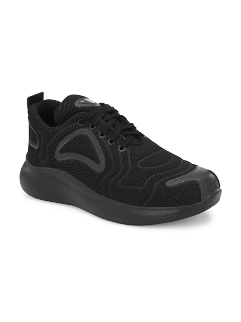 

JOKATOO Men Black Woven Design Sneakers