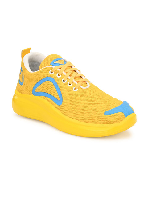 

JOKATOO Men Yellow Printed Sneakers