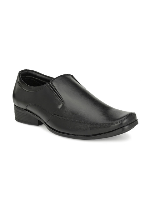 

JOKATOO Men Black Solid Formal Slip-Ons