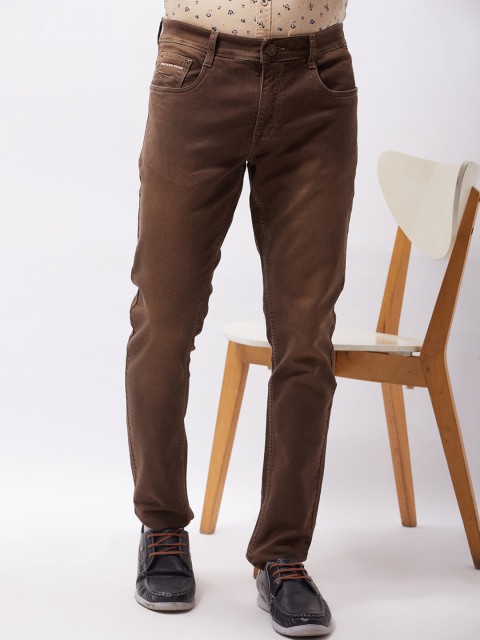 

Oxemberg Men Brown Lean Slim Fit Jeans