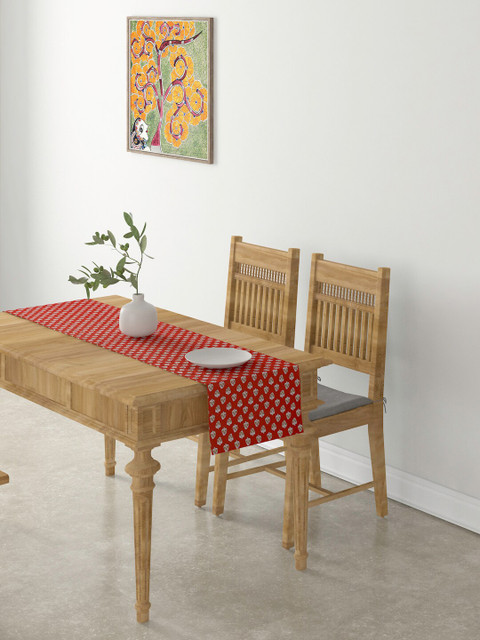 

EK BY EKTA KAPOOR Red Ethnic Motif Table Runner