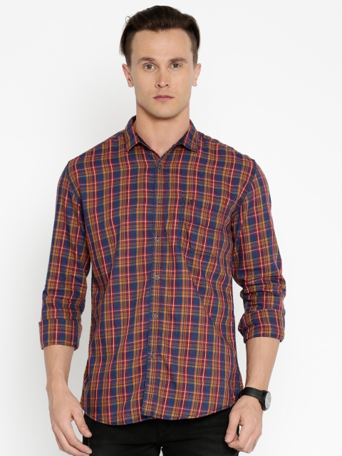 

Nature Casuals Men Multicoloured Slim Fit Checked Casual Shirt, Multi