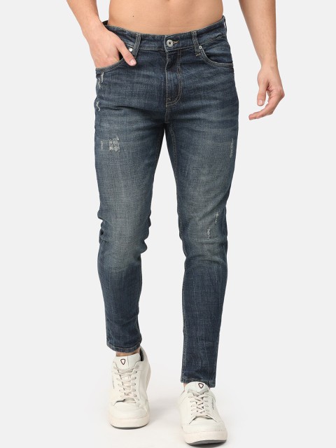 

Snitch Men Blue Skinny Fit Mildly Distressed Light Fade Jeans