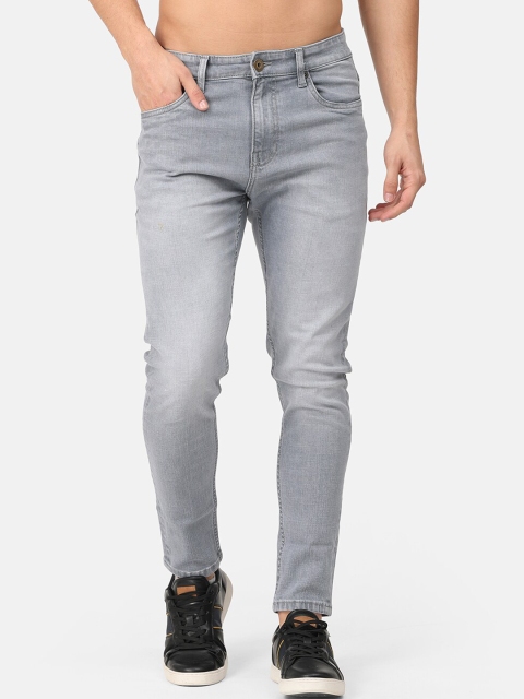 

Snitch Men Grey Skinny Fit Clean Look Heavy Fade Jeans