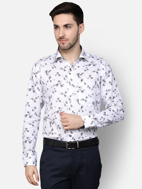 

Callino London Men White Standard Floral Printed Formal Regular Fit Shirt