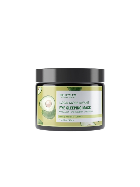 

THE LOVE CO. Look More Awake Eye Sleeping Mask with Avocado & Vitamin E -50 g, Green