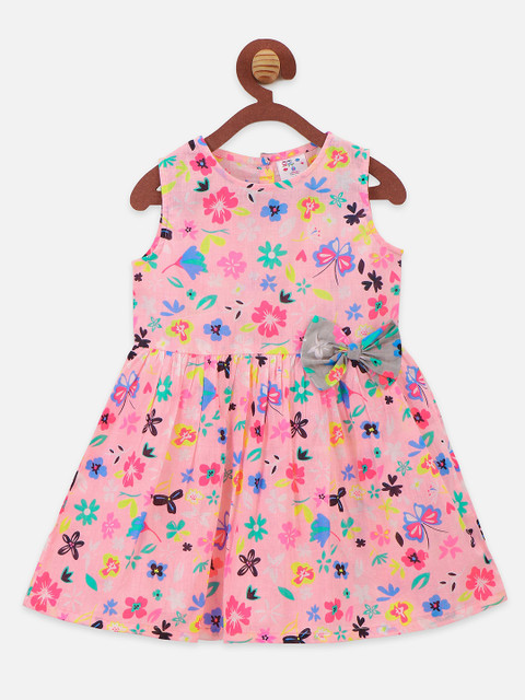 

LilPicks Pink Floral Dress