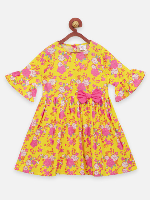 

LilPicks Yellow Floral Dress