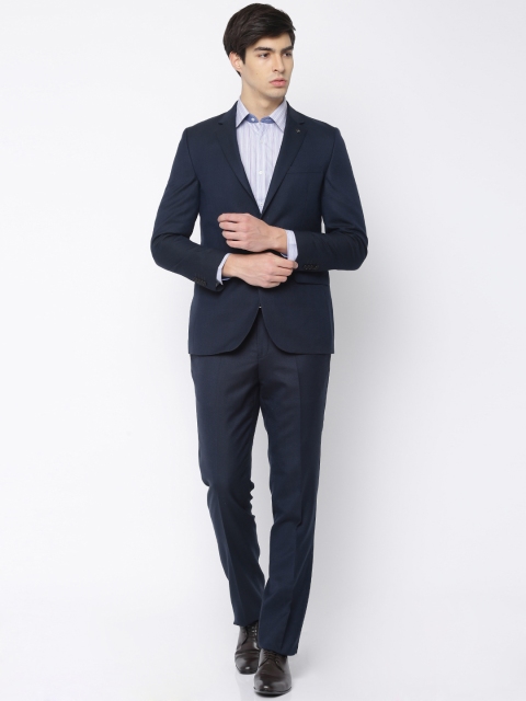 

Raymond Navy Single-Breasted Contemporary Fit Suit, Navy blue