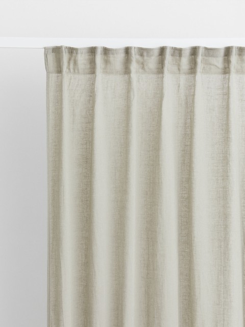 

H&M 2-Pack Olive Green Multiway Linen-Blend Window Curtains