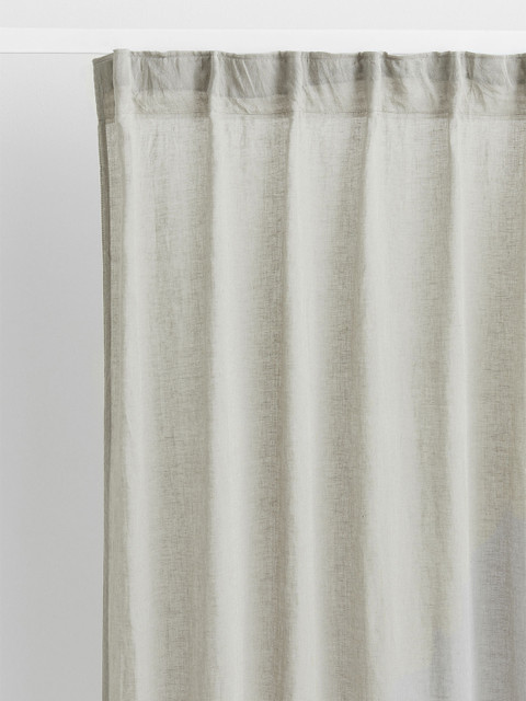 

H&M 2-Pack Olive Green Multiway Linen-Blend Door Curtains