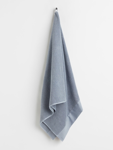

H&M Blue Pure Cotton Terry Bath Towel