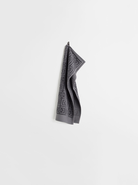 

H&M Unisex Grey Jacquard Patterned Hand Towel