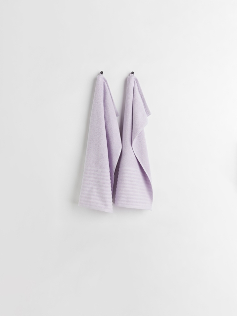 

H&M 2-Pack Purple Cotton Hand Towels