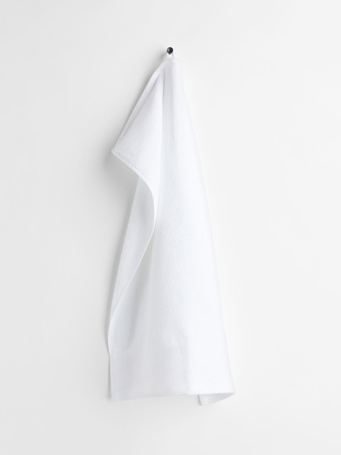 

H&M White Classic Cotton Hand Towel