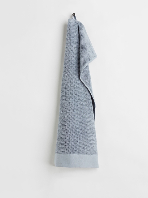 

H&M Blue Cotton Terry Hand Towel