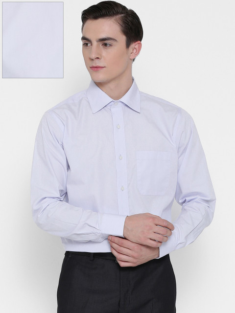 

Raymond Men Blue Contemporary Fit Solid Formal Shirt
