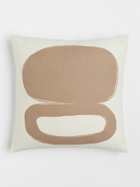 

H&M Beige Printed Cushion Cover