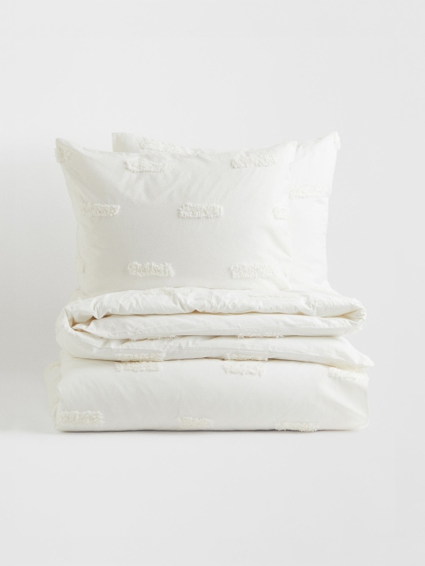 

H&M White Double Duvet Cover Set