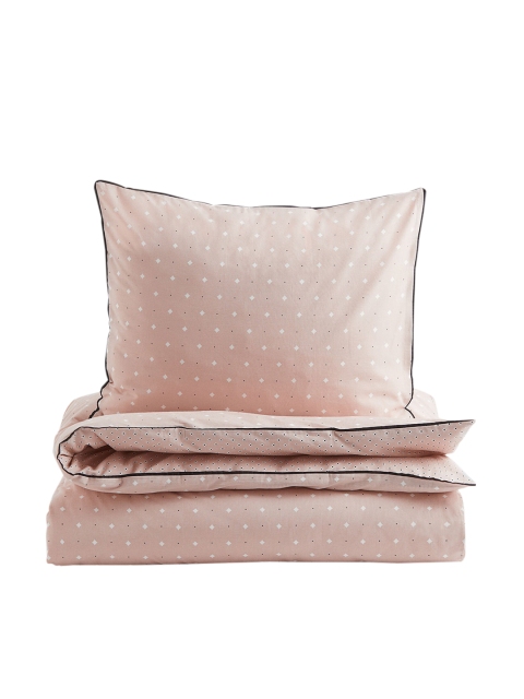 

H&M Patterned Single Duvet Cover Set, Rose