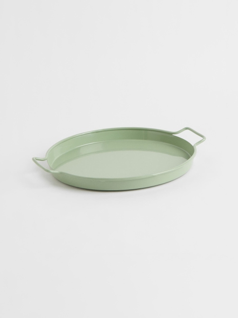 

H&M Green Round Metal Tray