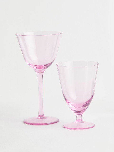 

H&M Pink Stemmed Glass