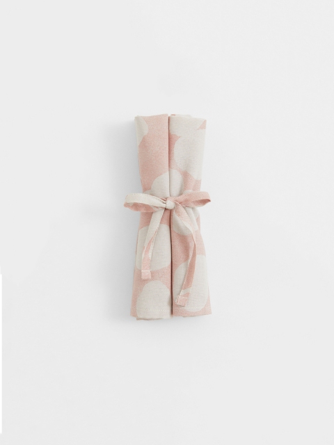 

H&M Pink & White 2-Pack Patterned Cotton Napkins