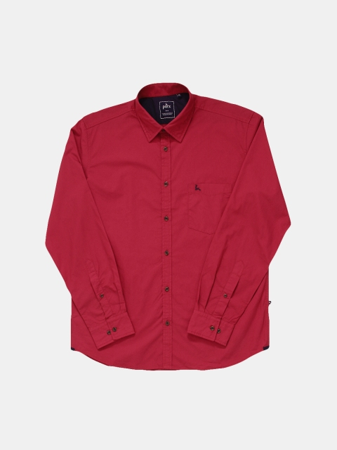 

Parx Men Red Slim Fit Solid Casual Shirt