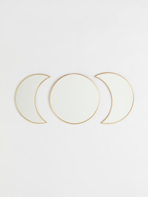 

H&M 3-Pack Metal-Framed Mirrors, Gold