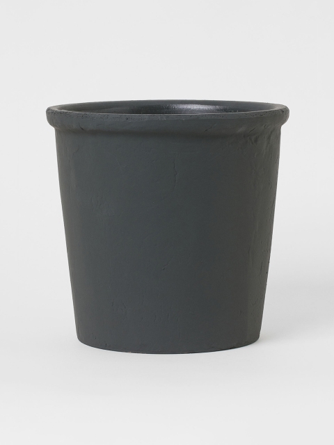 

H&M Charcoal Grey Large Terracotta Plant Pot