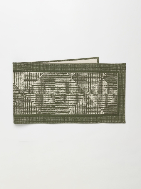 

H&M Green Patterned Pure Cotton Table Runner